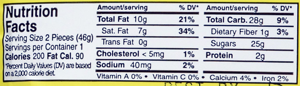 mallow cups nutritional info calories