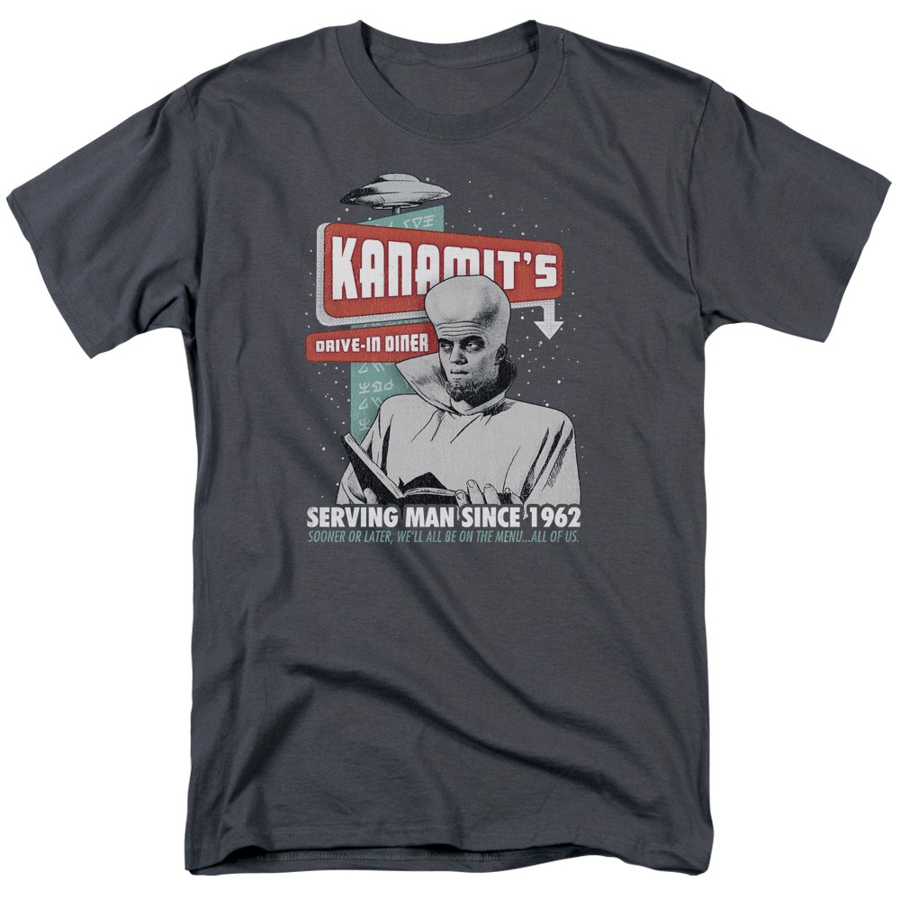 Twilight Zone To Serve Man Kanamit T-shirt