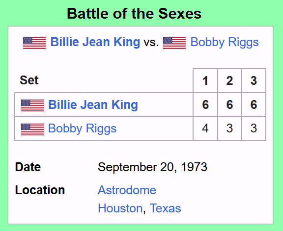 battle of the sexes