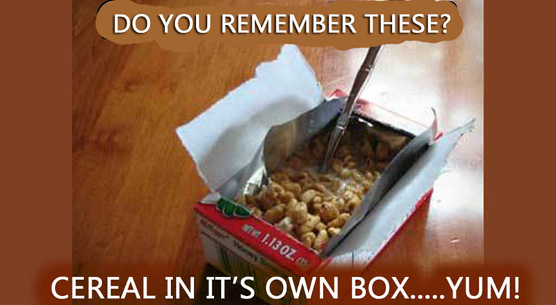 Mini Cereal Boxes