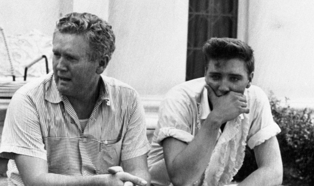 Young Elvis and his dad