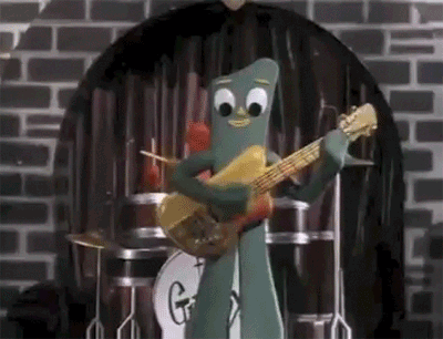 Gumby guitar gif
