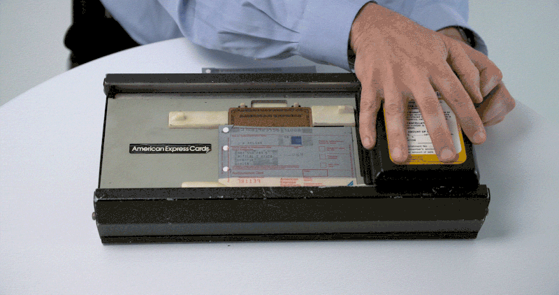 credit card imprinter knuckle buster