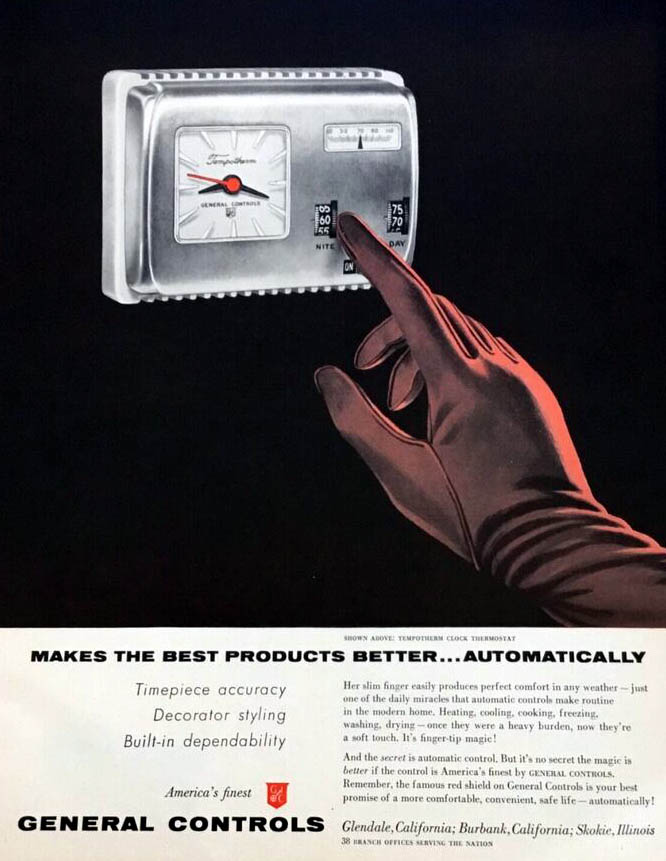 general controls thermostat ad 1955