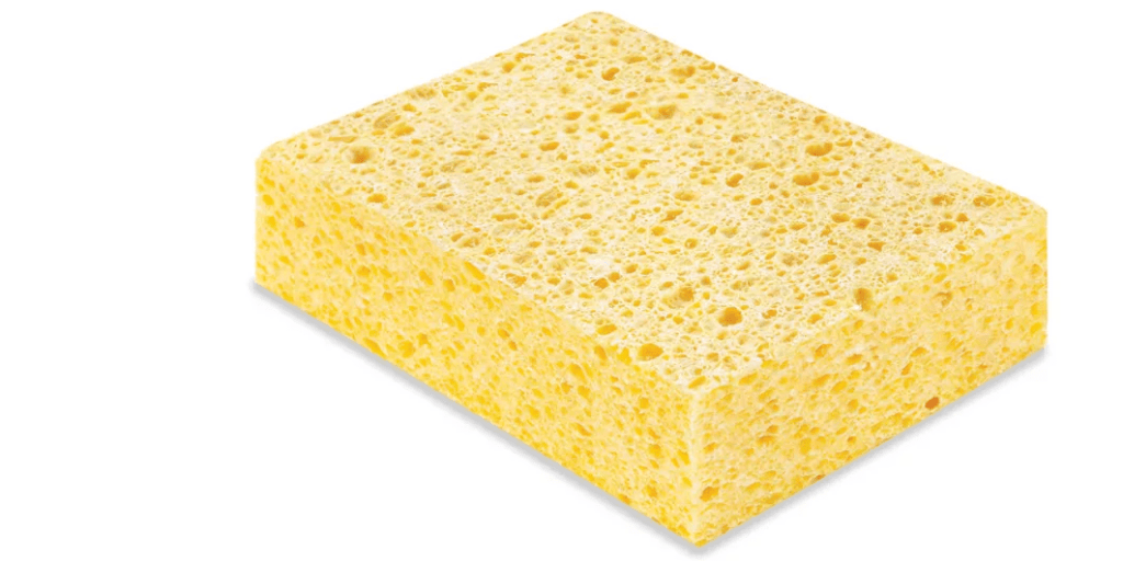 Sponge to clean Cast Iron