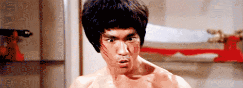 bruce lee kick gif