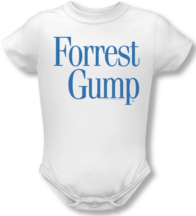 Forest Gump infant baby romper creeper onesie