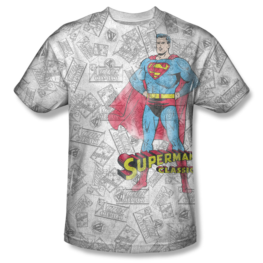 superman allover tee shirt