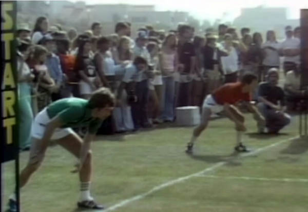letterman vs crystal in a race