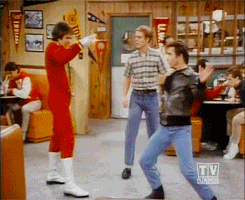 Mork & Fonzie Happy Days gif