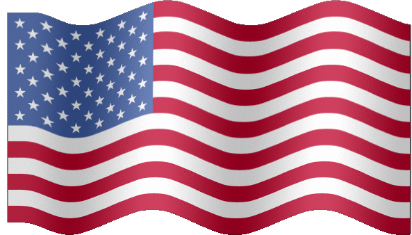 US Flag waving flag gif