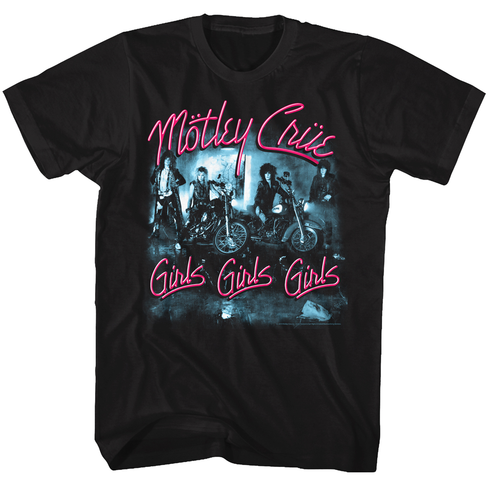 Motley Crue girls girls girls tee shirt