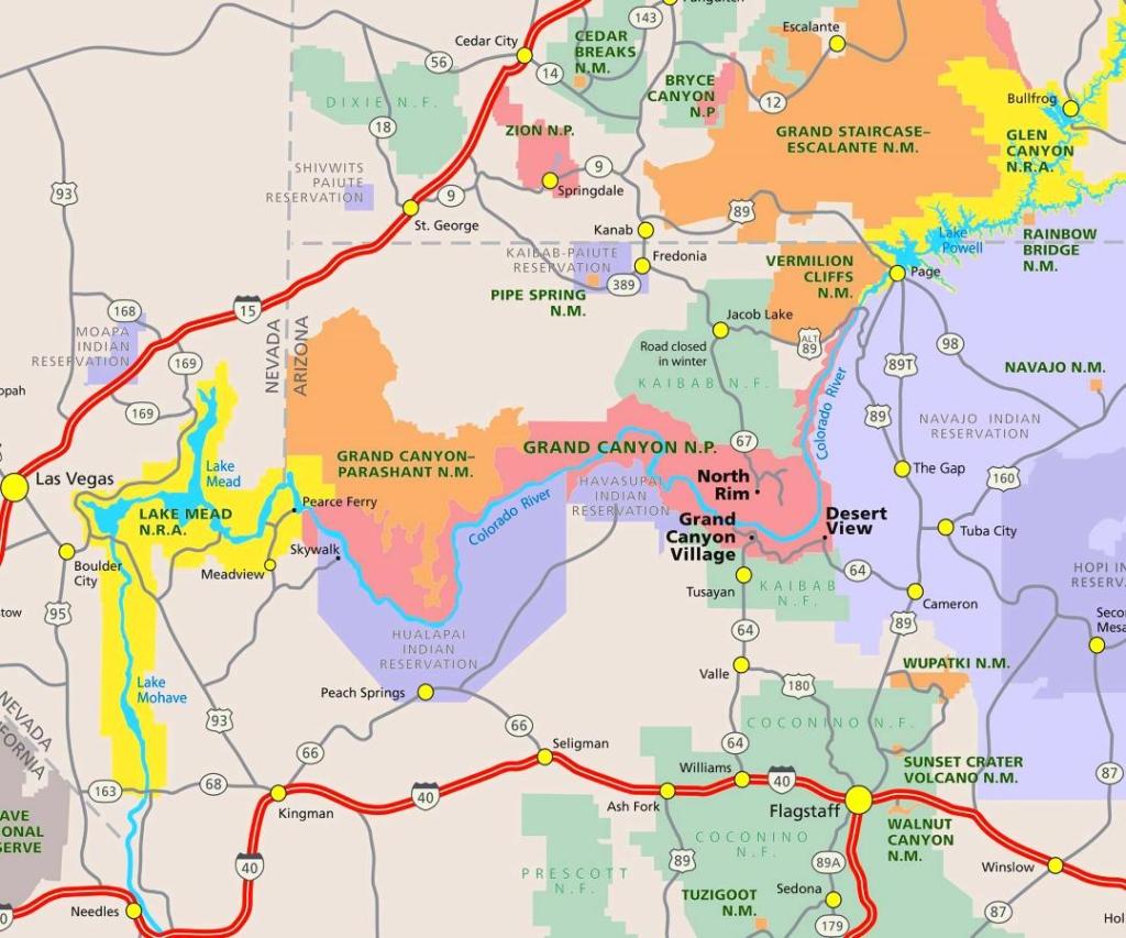 The Grand Canyon Map
